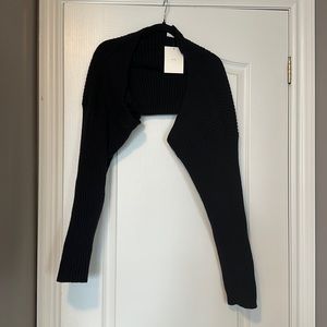 Oak & fort - black knitted bolero (new with tags)
